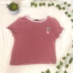 Super soft and stretchy cropped T shirt Size:M